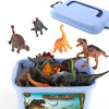 44Pcs Jurassic Dinosaurs Set Simulation Tyrannosaurus Rex Pterodactyl Stegosaurus Model Action Figure Children Toy Gift With Box