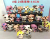 24pcs LPS Mini Pet Shop Figures Cocker Spaniel Collie Dog Standing Cats Dogs Kitty Toys Kitten Kedi Lion Sheep Bird lol Toy