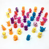 30-200pcs Differnt Mini TPR Soft Stikeez Figures Fruit Vegetable Monster Animal Pig Fish Bird Toy Gift for Kid Children Boy Girl