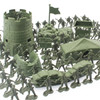 100pcs Military Toy Model Action Figure Plastic Soldiers Army Men Figures Poses Soldiers Aircraft Tanks Turret Children Boy Gift
