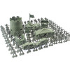 100pcs Military Toy Model Action Figure Plastic Soldiers Army Men Figures Poses Soldiers Aircraft Tanks Turret Children Boy Gift