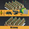 Doll WW2 Soldiers Building Blocks UK Soviet US China Italy Army Mini Action Figures Military Moto Toys For Kids Birthday Gifts