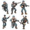 Special Forces Swat Team Army Soldier Action Figures with Weapon Guns Part for Military Vehicle Bricks Collection Kids Toys