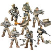 Special Forces Swat Team Army Soldier Action Figures with Weapon Guns Part for Military Vehicle Bricks Collection Kids Toys
