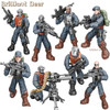 Special Forces Swat Team Army Soldier Action Figures with Weapon Guns Part for Military Vehicle Bricks Collection Kids Toys