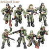 Special Forces Swat Team Army Soldier Action Figures with Weapon Guns Part for Military Vehicle Bricks Collection Kids Toys