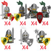 Military Building Blocks Medieval Time Roman Action Anime Soider Figures Toys Adults Children Gifts Sword Shield Helmet Equipmen