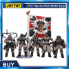 [IN-STOCK] JOYTOY Warhammer 40k 1/18 Action Figure Astra Militarum Cadian Command Squad (5PCS/SET) Anime Military Model