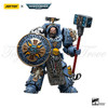 [In-Stock] JOYTOY Warhammer 40k 1/18 Action Figure Space Wolves Arjac Rockfist Tribal Warrior Anime Military Model Toy For Gift