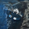 Break Through The Sky Cosplay Anime Figure Animation Derivatives Yaolao Black Magic Cauldron Ring 925 Silver 1.6g Adjustable