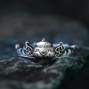 Break Through The Sky Cosplay Anime Figure Animation Derivatives Yaolao Black Magic Cauldron Ring 925 Silver 1.6g Adjustable
