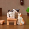 Cute Cat Miniature Cartoon Animal Cat Resin Ornament Micro Landscape Kawaii Doll House Accessories For Decoration Home Kids Gift