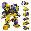 NBK Transformation Devastator GT G1 Combiners 6in1 Toy Combiner Car Robot Action Figure Model ABS 42cm Engineering Vehicle Model