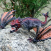 simulation dragon figurines model Savage Flying Magic Dragon Dinosaur Cerberus Flaming Eagle Action Figure Kids Collection Toys