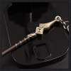22CM Genshin Impact Fantasy Figurines Vortex Vanquisher Metal Weapon Model Keychain Pendant Gift with Packaging