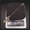 22CM Genshin Impact Fantasy Figurines Vortex Vanquisher Metal Weapon Model Keychain Pendant Gift with Packaging