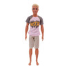Handmade Ken Doll Clothes T-shirt + Shorts For Barbie Dress Accessories Fashion Daily Clothing Gils Toys Birthday Gift