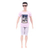 Handmade Ken Doll Clothes T-shirt + Shorts For Barbie Dress Accessories Fashion Daily Clothing Gils Toys Birthday Gift