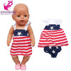Reborn Baby Doll Clothes 40 cm Hat Set For Baby Dolls Rompers Toys Outwear Children Girl Gifts