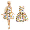 1 Pcs Fashion Dress For 1/6 Doll Daily Outfit Party Skirt Cute Gown Clothes for Barbie Doll Accessories 12'' Toy Kids Gift JJ