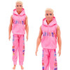 Handmade Ken Doll Clothes T-shirt + Trousers For Barbie Dress Accessories Fashion Daily Clothing Toys For Gils Birthday Gift
