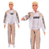Handmade Ken Doll Clothes T-shirt + Trousers For Barbie Dress Accessories Fashion Daily Clothing Toys For Gils Birthday Gift