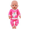 2 Pcs/Set=Shirts + Pants Doll Clothes Accessories For Born Baby 43cm Items & 18 Inch American Doll Girl's Toys & Our Generation