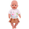 2 Pcs/Set=Shirts + Pants Doll Clothes Accessories For Born Baby 43cm & 18 Inch American Doll Girl's Toys & Our Generation Nenuco