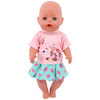 2 Pcs/Set=Shirts + Pants Doll Clothes Accessories For Born Baby 43cm & 18 Inch American Doll Girl's Toys & Our Generation Nenuco