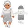 Doll Clothes for 43cm Born Baby Doll Jacket Clothes Pants Set for 17" 43cm Baby New Born Doll Down Coat Children Toys Wear