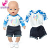 Doll Clothes for 43cm Born Baby Doll Jacket Clothes Pants Set for 17" 43cm Baby New Born Doll Down Coat Children Toys Wear