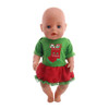 FreeShipping Christmas Red Set For 43 CM Born Baby Doll Clothes Accessories And 18 Inch American Doll Girl Toys Our Generation