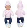 1Set Sweater Suit+hat+scarf +gloves Fit For 17inch 43cm Baby New Born Doll Clothes