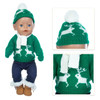 1Set Sweater Suit+hat+scarf +gloves Fit For 17inch 43cm Baby New Born Doll Clothes