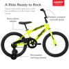 Huffy 18 in. Rock It Boy Kids Bike, Neon Powder Yellow bicycle 