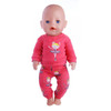 2 Pcs/Set Animal Pajamas Suit For 43 Cm Born Baby Reborn Doll Clothes Accessories 18 Inch Doll Girls Toys Our Generation Nenuco