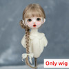 1/6BJD Wig Bangs Ponytail Curly Soft Mohair Wig Braids Suitable for 30cm DD SD Doll Wig Toy Accessories 6-7 Inches Hair