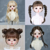 30cm Doll Wig Bangs Ponytail Curly Soft Mohair Wig Suitable for1/6BJD Doll Wig Toy Accessories 6-7 Inches Hair