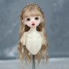30cm Doll Wig Bangs Ponytail Curly Soft Mohair Wig Suitable for1/6BJD Doll Wig Toy Accessories 6-7 Inches Hair