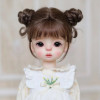 30cm Doll Wig Bangs Ponytail Curly Soft Mohair Wig Suitable for1/6BJD Doll Wig Toy Accessories 6-7 Inches Hair