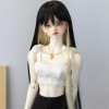 1/3 1/4 1/6 1/8 Long Straight Style Hair High Temperature Wire BJD Doll Wig YOSD MSD SD Two Colors Accessories