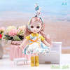 New 16 cm BJD Mini Doll Movable Joint Girl Baby 3D Big Eyes Beautiful DIY Toy Doll With Clothes Dress Up 1/8 Fashion Doll