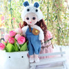 Mini 16cm BJd Doll 13 Movable Joint Girl Doll 3D Big Eyes 1/12 Fashion Princess Doll DIY Dress Up Toy Doll With Clothes Gift