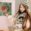 1/3 BJD Doll 60cm Fashion preppy girl dolls Designer makeup Including Hair Eyes Clothes 31 Movable joint Best Birthday Gift Toy