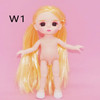 16cm BJD 13 Movable Jointed Dolls Cute Big eyeball Little Boy Girl Head Doll with shoes for Girls Toys Nude Body Fashion Gift