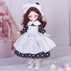 Pink Eyed 30cm Doll with Clothes Multiple Movable Joints Princess Style 3D Simulated Hinge Doll Fashion Cute 1/6 Bjd Doll