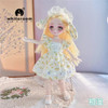 23cm BJD Doll Girl Body Toy 15 Joint Movable Kawaii Doll With Fashion Clothes Soft Hair Dress Up Girls Toys Birthday Gift Doll