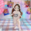 23cm BJD Doll Girl Body Toy 15 Joint Movable Kawaii Doll With Fashion Clothes Soft Hair Dress Up Girls Toys Birthday Gift Doll
