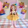 23cm BJD Doll Girl Body Toy 15 Joint Movable Kawaii Doll With Fashion Clothes Soft Hair Dress Up Girls Toys Birthday Gift Doll