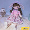 1/6 Bjd Anime Dolls For kids Girls 6 to 9 Years and 7 to 10 Years Ball-jointed Comic Face Doll 30cm with Dresses Toy for Girls